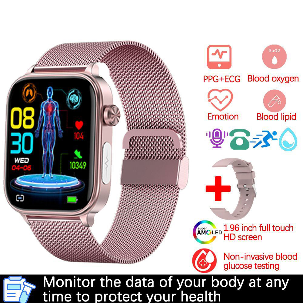Bluetooth Calling Smart Watch with ECG + PPG, Electrocardiogram, Blood Pressure, Multi-Sport Smartwatch