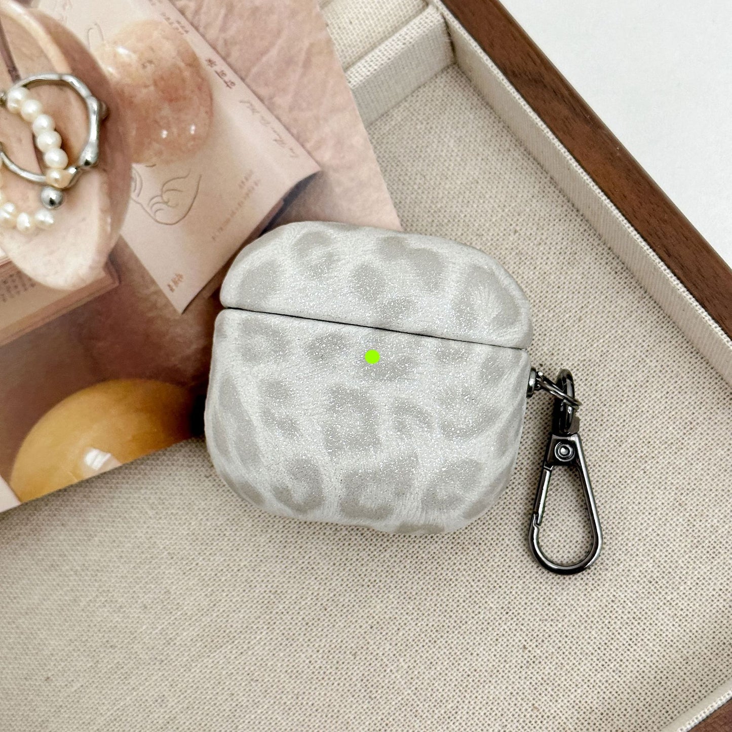 Faux Leopard Print Full Coverage Protective Case for AirPods 4, Premium Stylish Design, AirPods Case