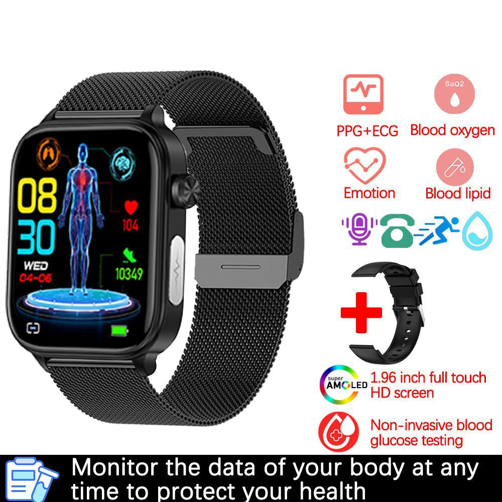 Bluetooth Calling Smart Watch with ECG + PPG, Electrocardiogram, Blood Pressure, Multi-Sport Smartwatch