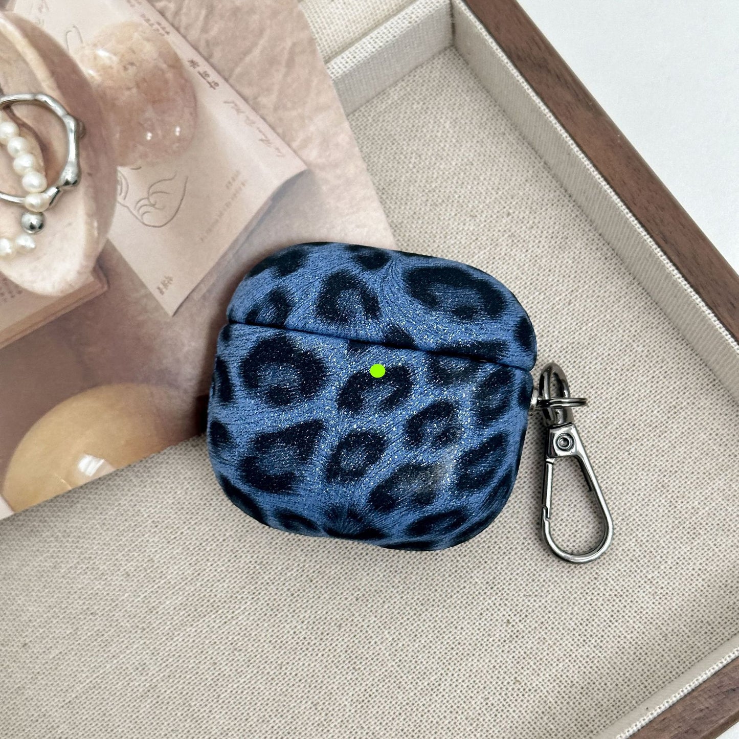 Faux Leopard Print Full Coverage Protective Case for AirPods 4, Premium Stylish Design, AirPods Case