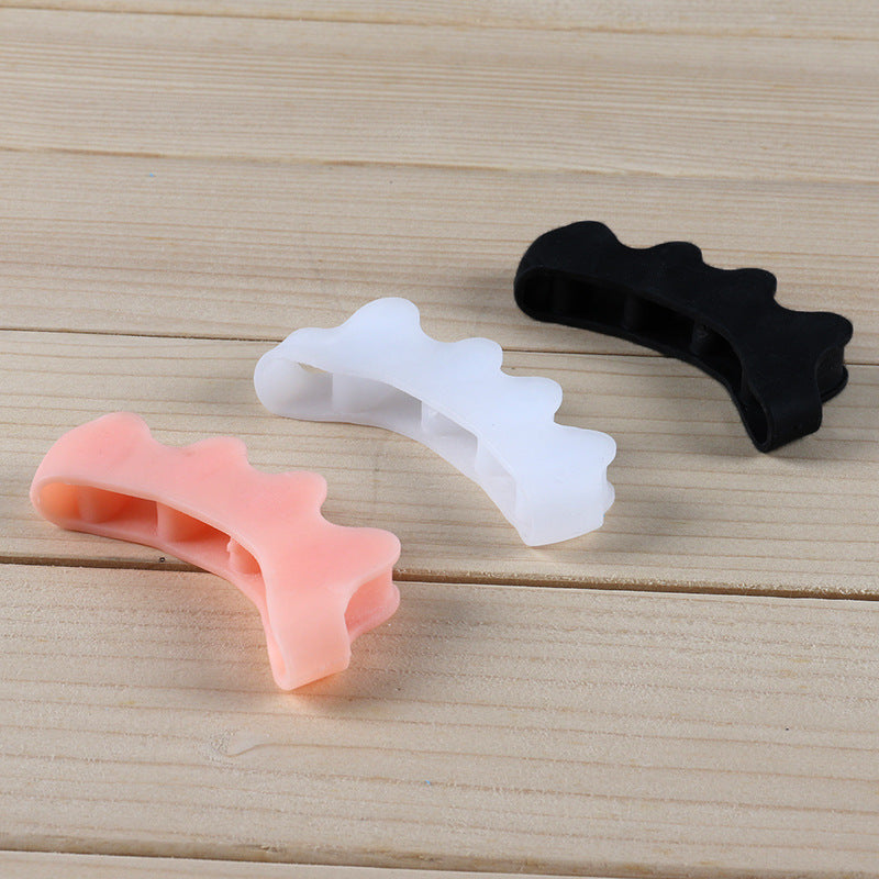 Toe Overlap Separator Nail Spacer Toe Sleeve Silicone Comfortable Soft Toe Clip Finger Protector Corrector Separator