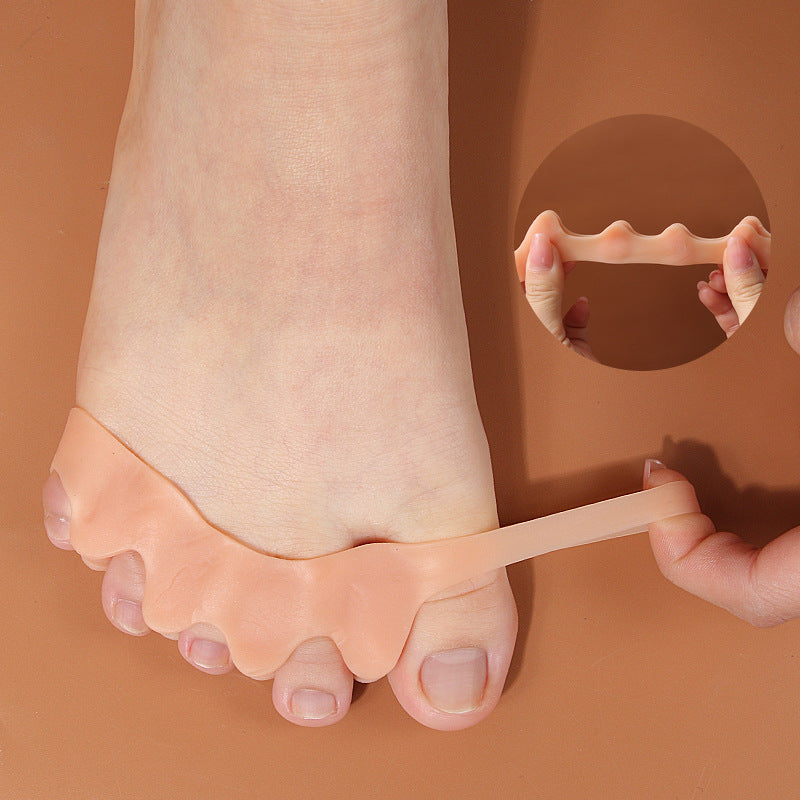 Toe Overlap Separator Nail Spacer Toe Sleeve Silicone Comfortable Soft Toe Clip Finger Protector Corrector Separator