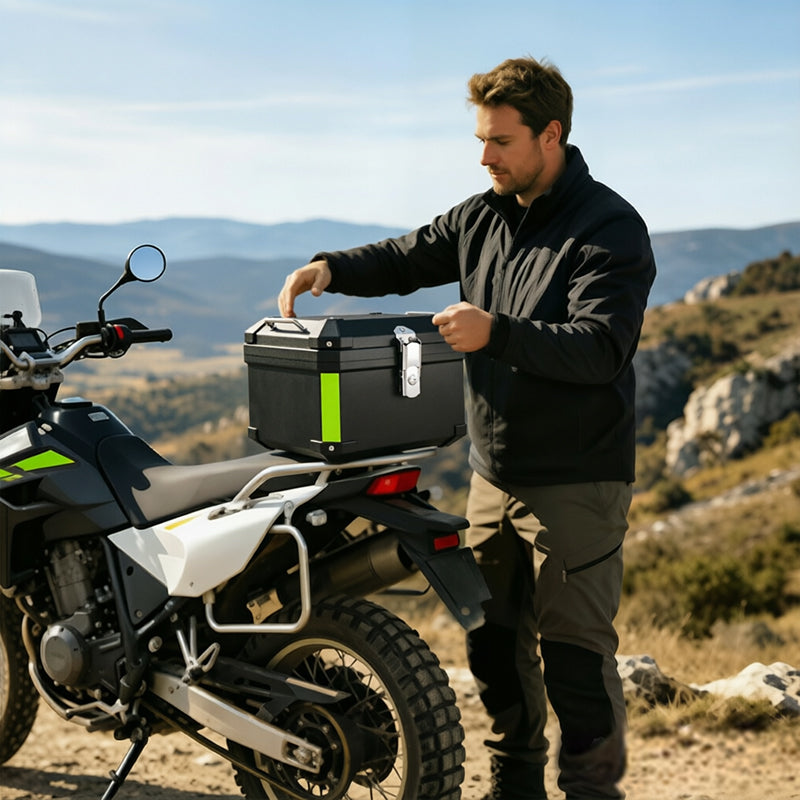 45L/55L Motorcycle Top Case, Quick Release Trunk for BMW R1200GS/R1250GS Honda Kawasaki Suzuki