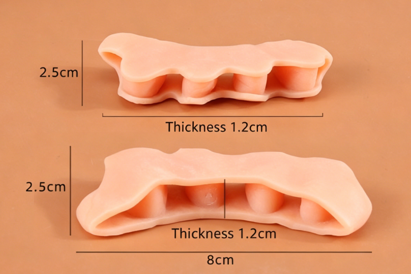 Toe Overlap Separator Nail Spacer Toe Sleeve Silicone Comfortable Soft Toe Clip Finger Protector Corrector Separator