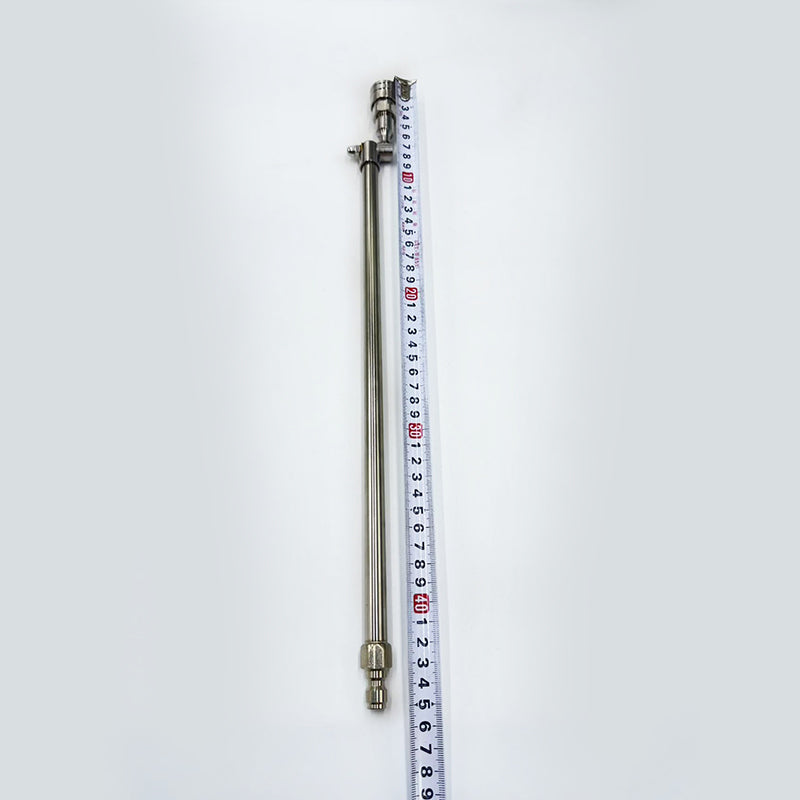 Stainless Steel Pressure Washer Extension Wand, Compatible with Standard High Pressure Washers, with Adjustable Rotating Nozzle