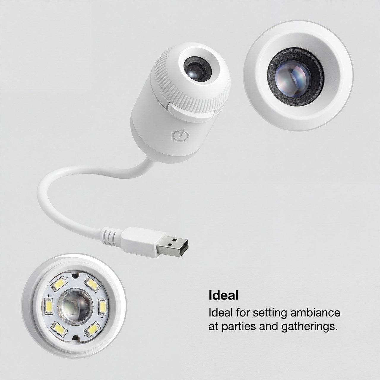 USB projection night light