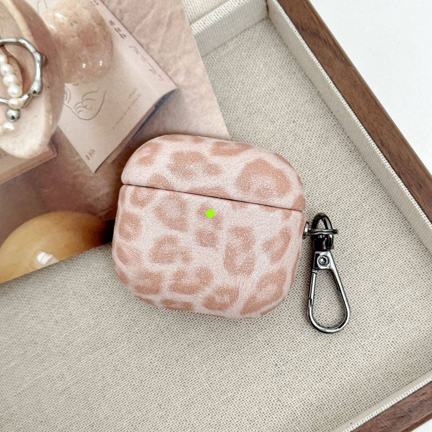 Faux Leopard Print Full Coverage Protective Case for AirPods 4, Premium Stylish Design, AirPods Case