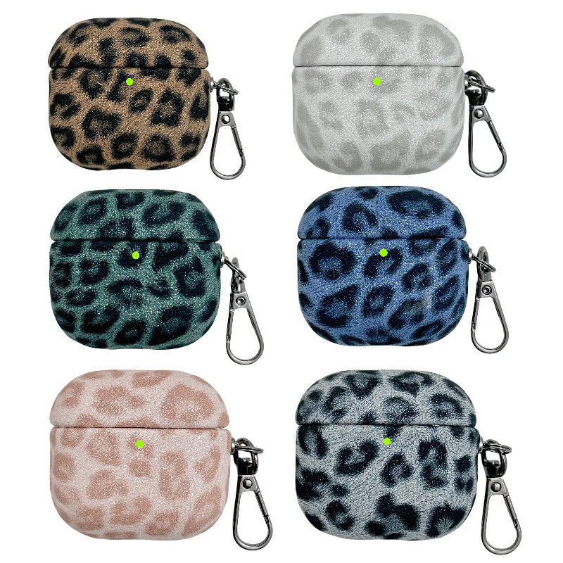 Faux Leopard Print Full Coverage Protective Case for AirPods 4, Premium Stylish Design, AirPods Case