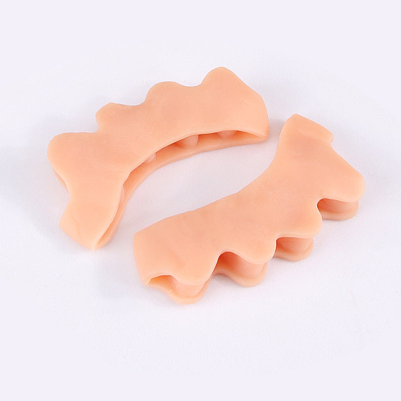 Toe Overlap Separator Nail Spacer Toe Sleeve Silicone Comfortable Soft Toe Clip Finger Protector Corrector Separator