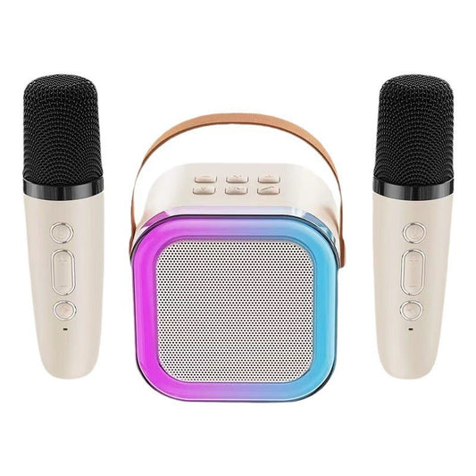 Wireless Bluetooth Microphone Speaker with Karaoke Function, Portable All-in-One Home KTV Set