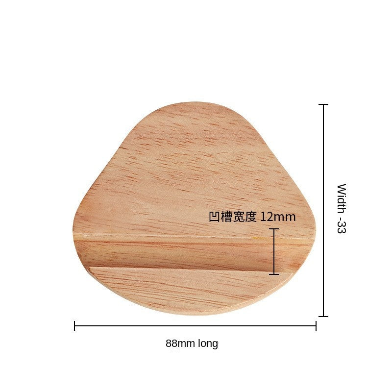 Walnut Wooden Headphone Stand - Real Wood Headphone Holder Display Rack
